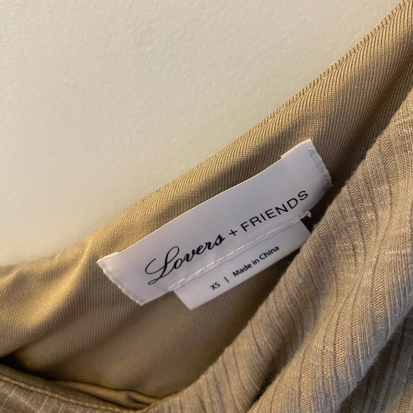 Lovers + Friends ribbed asymmetrical one shoulder dress- XS - Picture 2 of 3